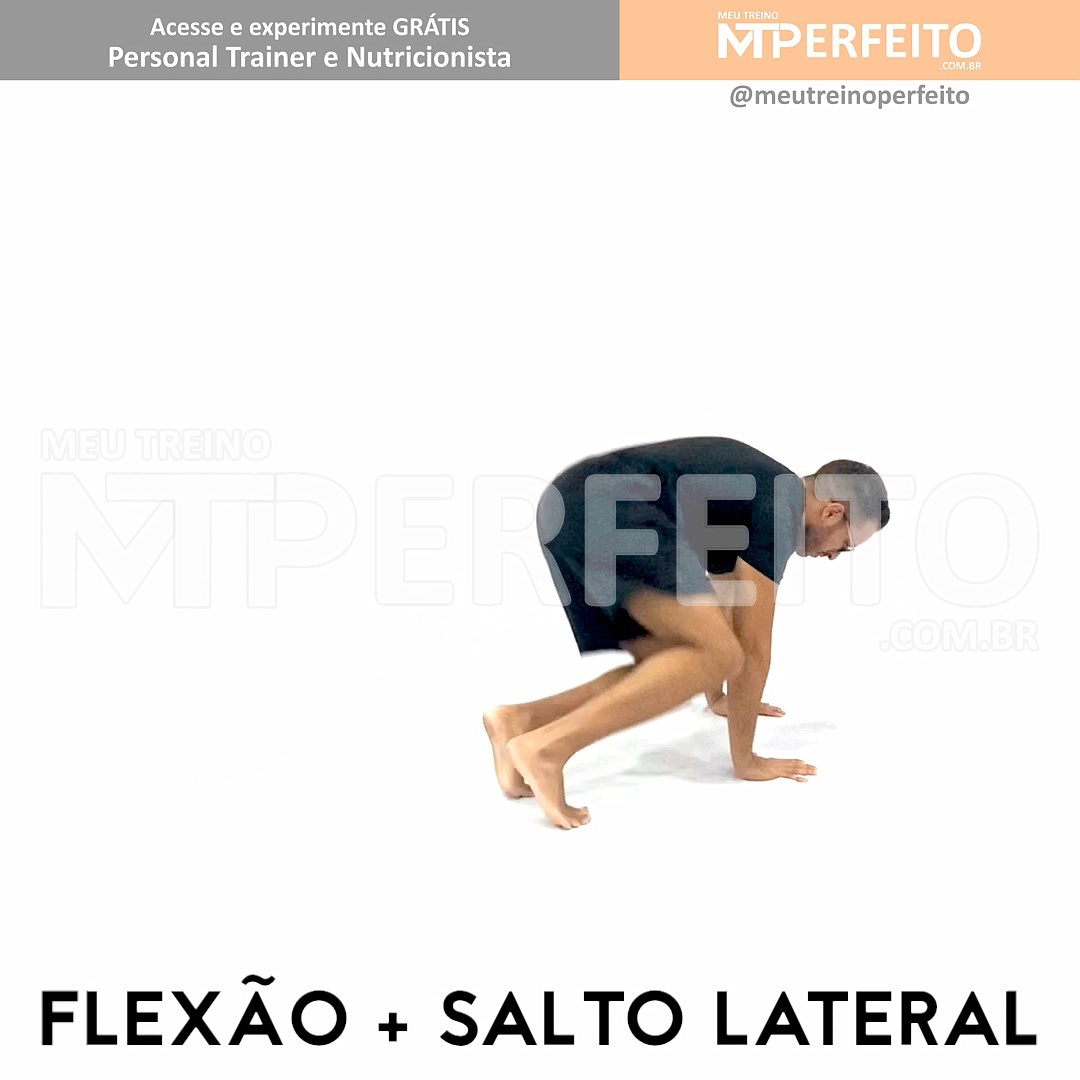 Flexão mais Salto Lateral