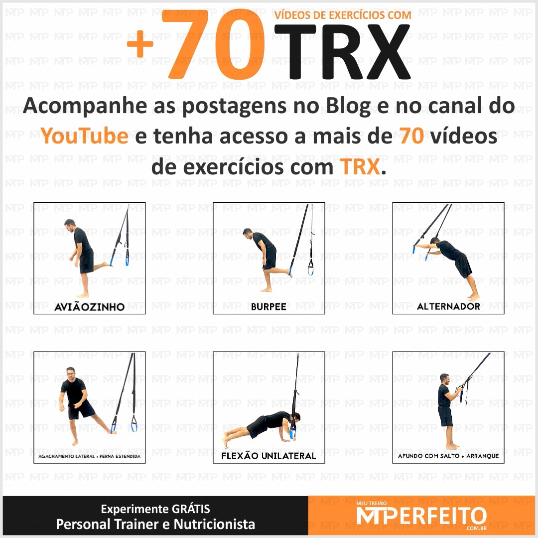 Mais de 70 Vídeos de Exercícios com TRX