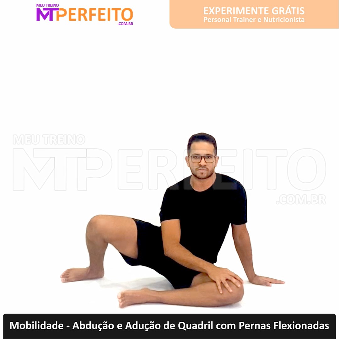 Mobilidade – Abdução e Adução de Quadril com Pernas Flexionadas