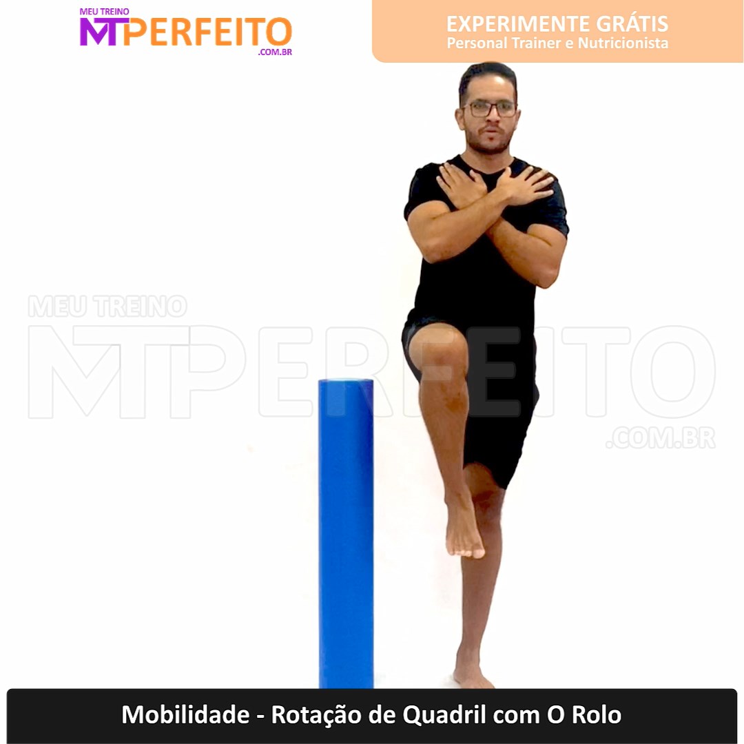 Mobilidade – Rotação de Quadril com o Rolo