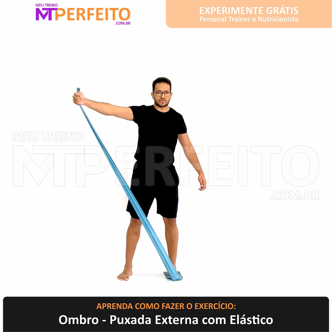 Ombro – Puxada Externa com Elástico