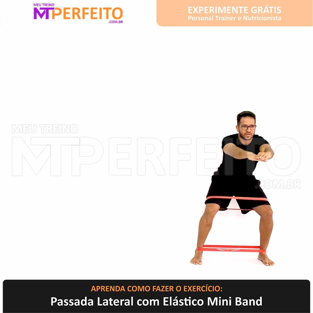 Passada Lateral com Elástico Mini Band