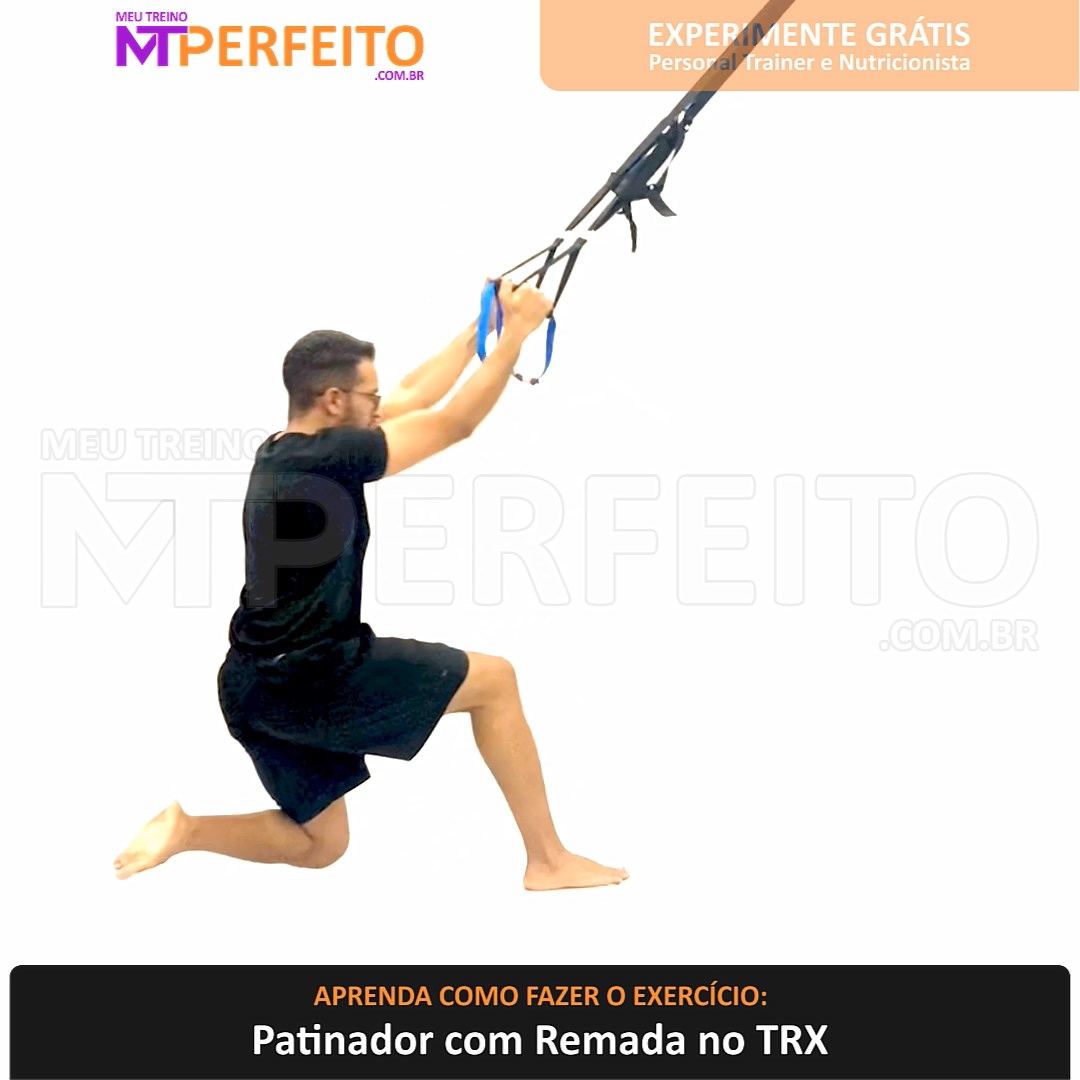 Patinador com Remada no TRX