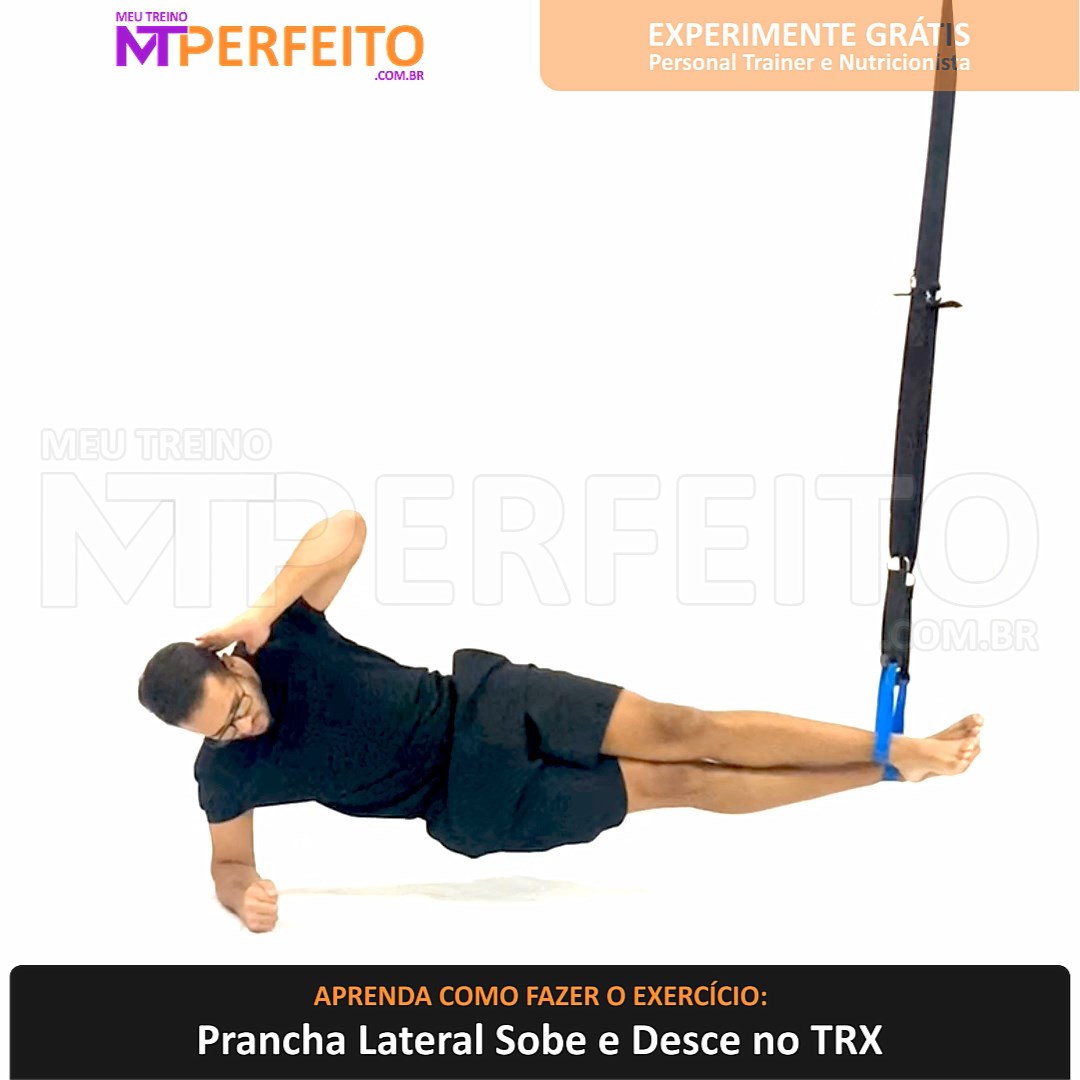 Prancha Lateral Sobe e Desce no TRX