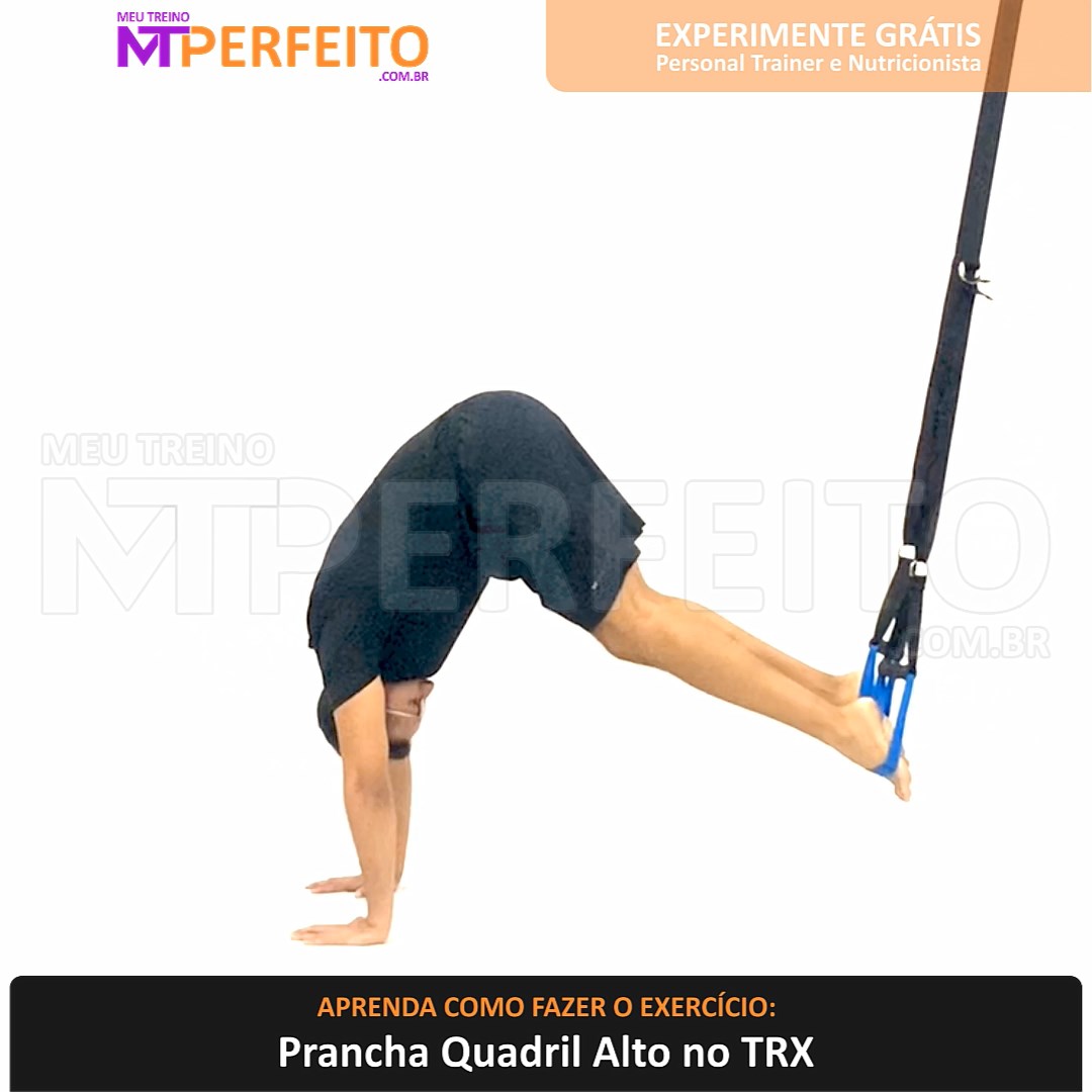 Prancha Quadril Alto no TRX