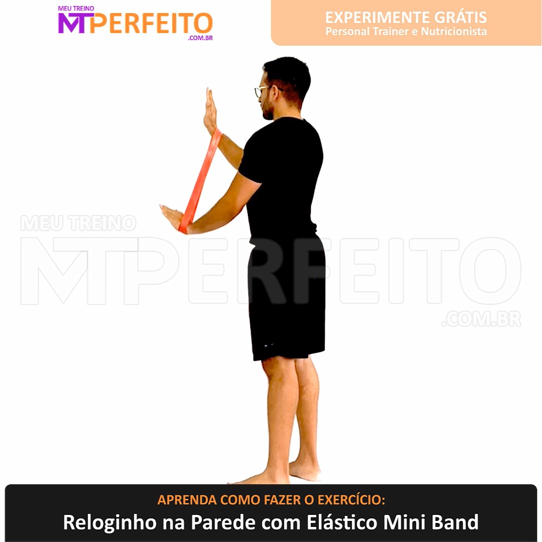 Reloginho na Parede com Elástico Mini Band