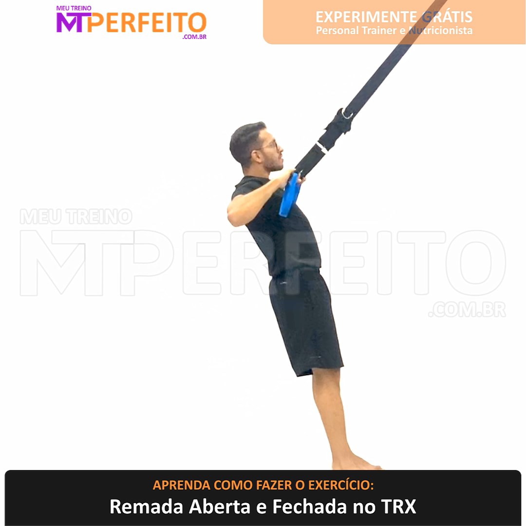 Remada Aberta e Fechada no TRX