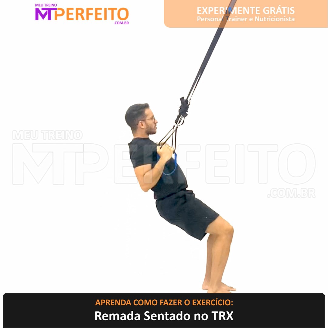 Remada Sentado no TRX