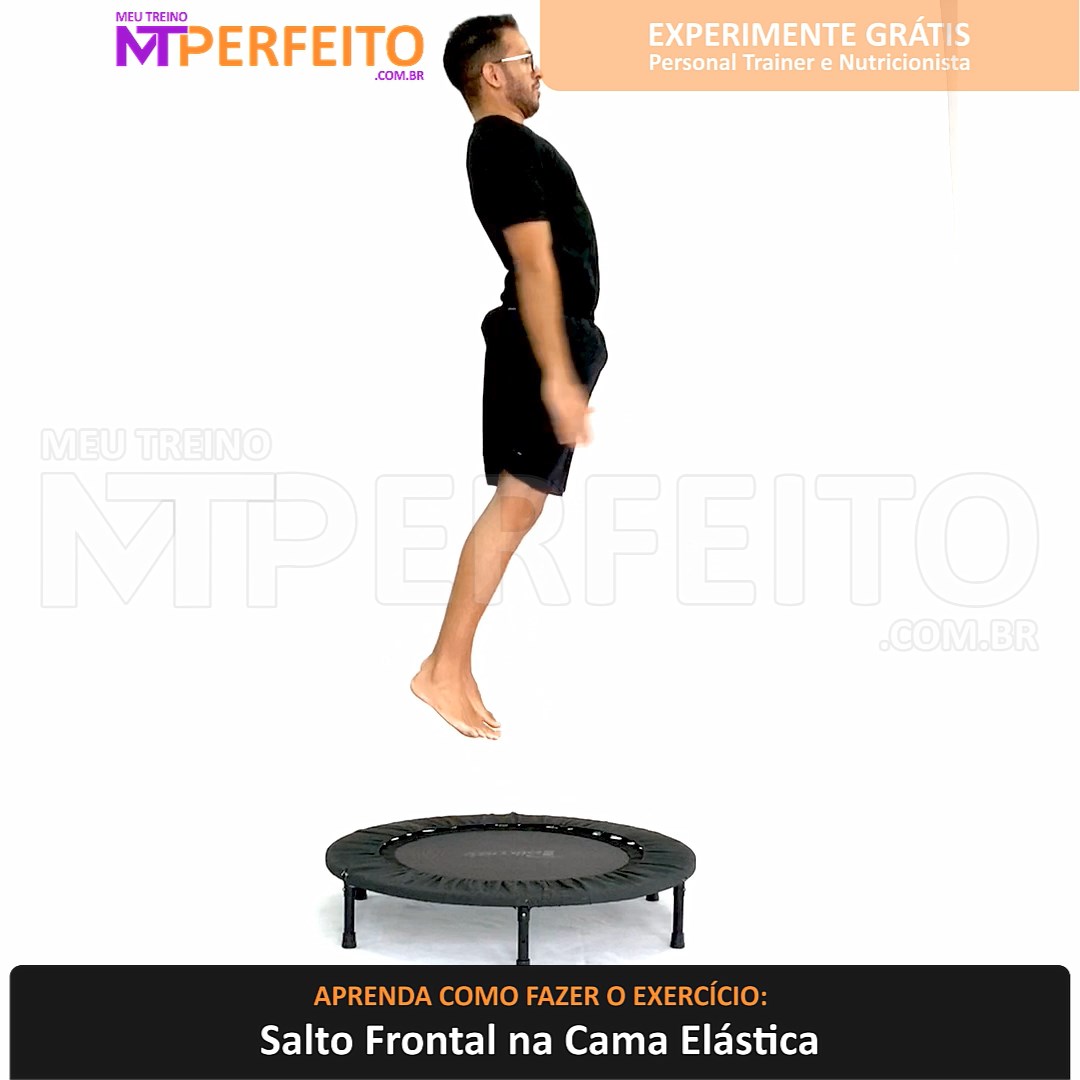 Salto Frontal na Cama Elástica