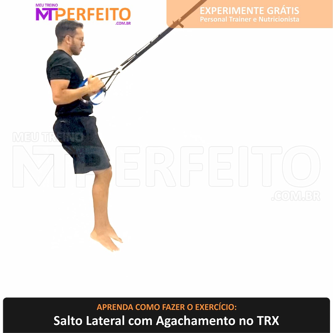 Salto Lateral com Agachamento no TRX