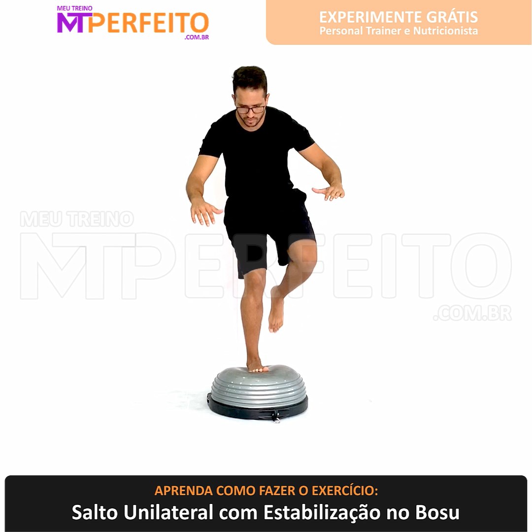 Salto Unilateral com Estabilização no Bosu