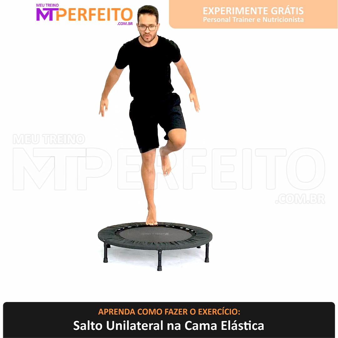 Salto Unilateral na Cama Elástica