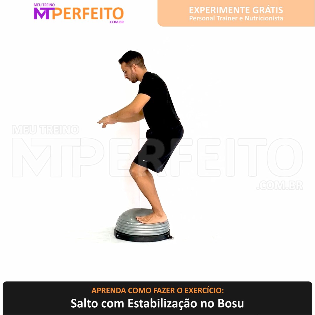 Salto com Estabilização no Bosu