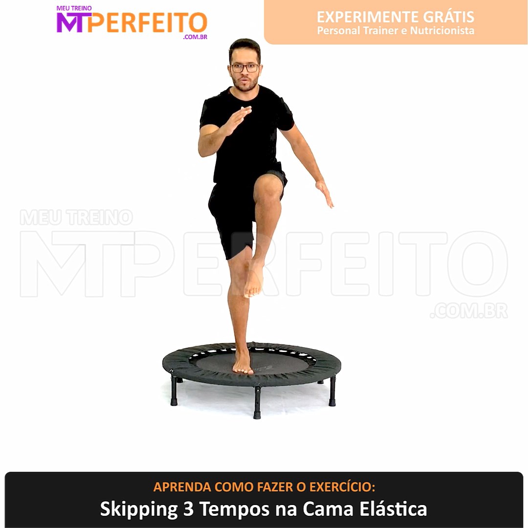 Skipping 3 Tempos na Cama Elástica