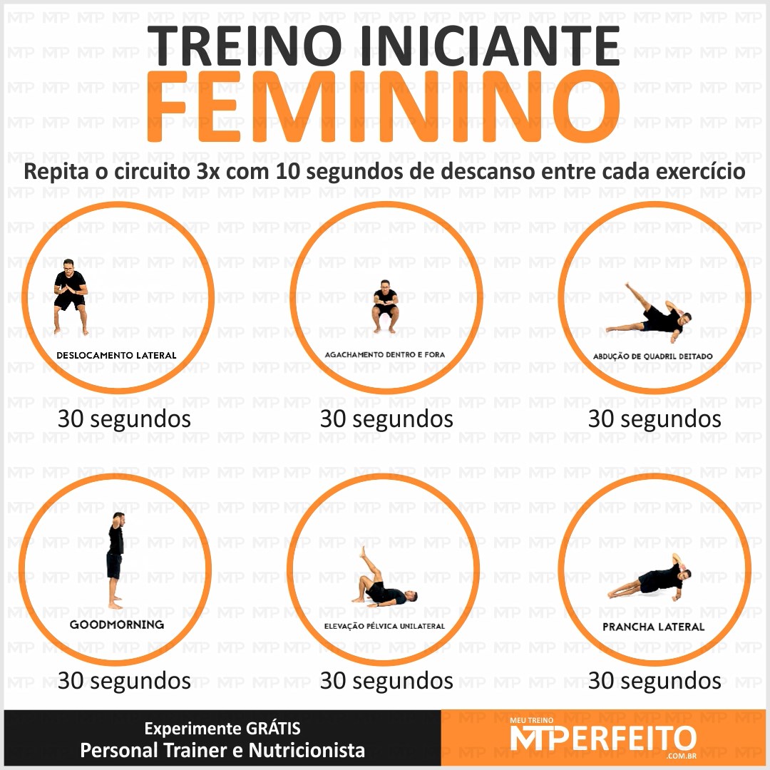 Treino em casa para iniciantes feminino