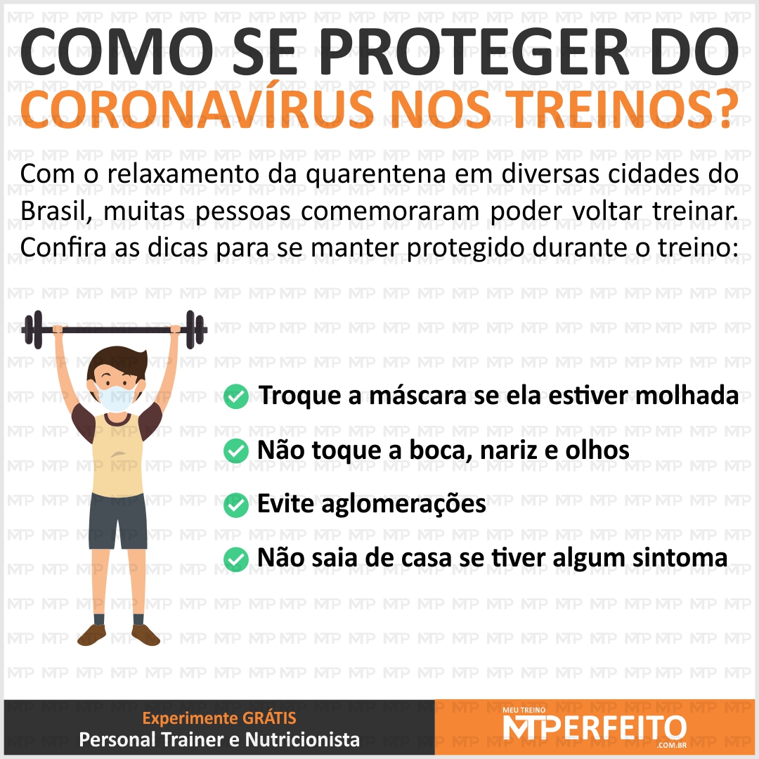 Como se proteger do coronavírus nos treinos