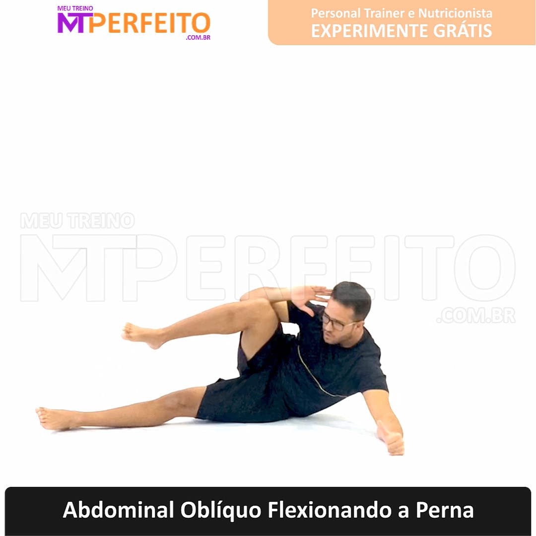 Abdominal Oblíquo Flexionando a Perna