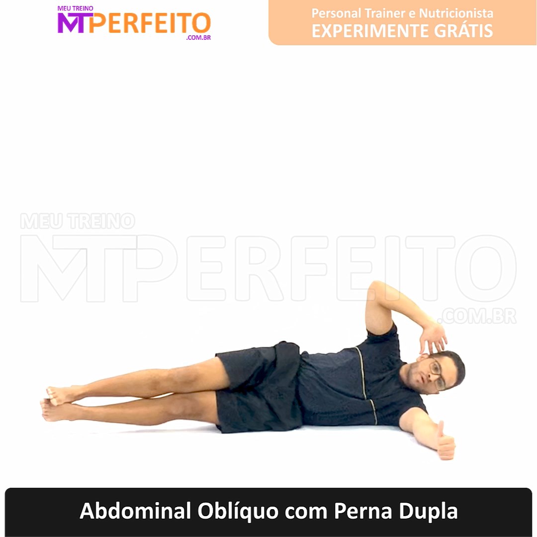 Abdominal Oblíquo com Perna Dupla