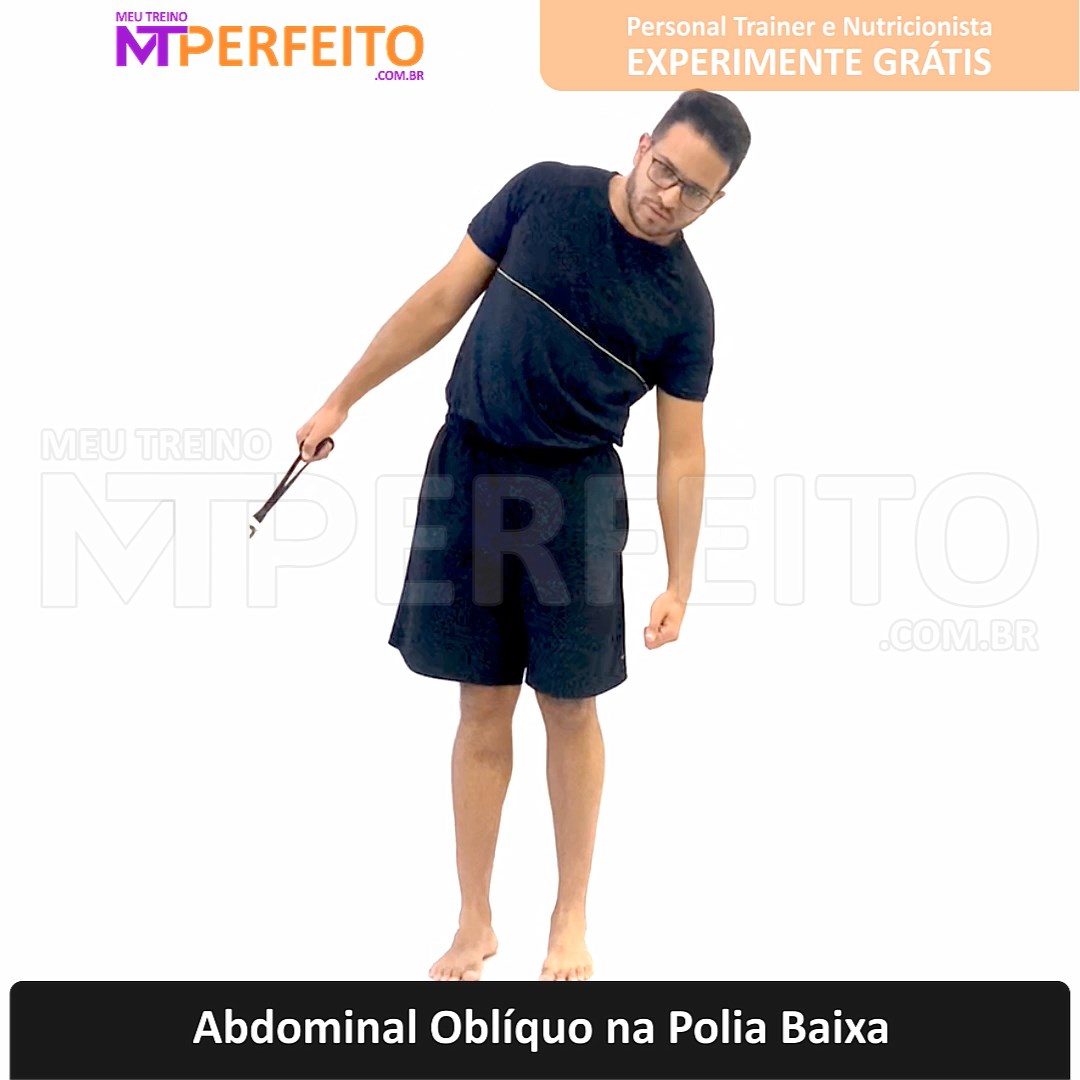 Abdominal Oblíquo na Polia Baixa