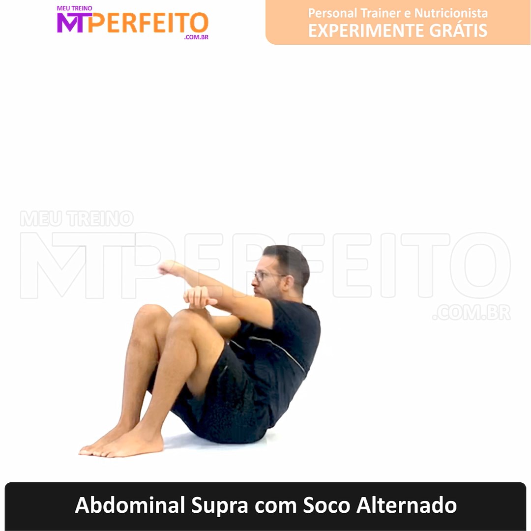 Abdominal Supra com Soco Alternado