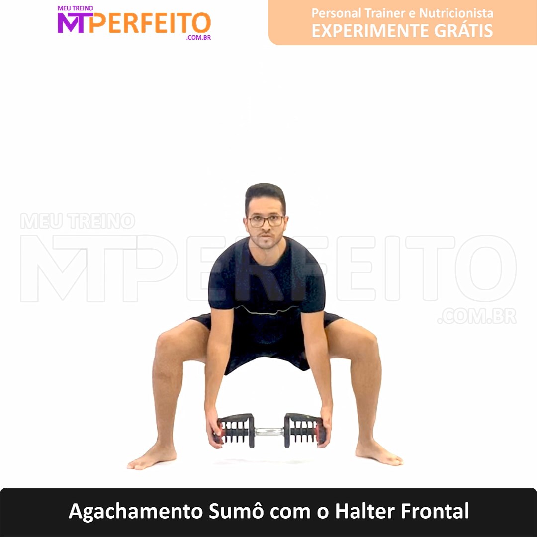 Agachamento Sumô com o Halter Frontal