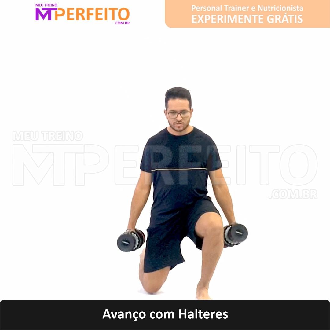 Avanço com Halteres