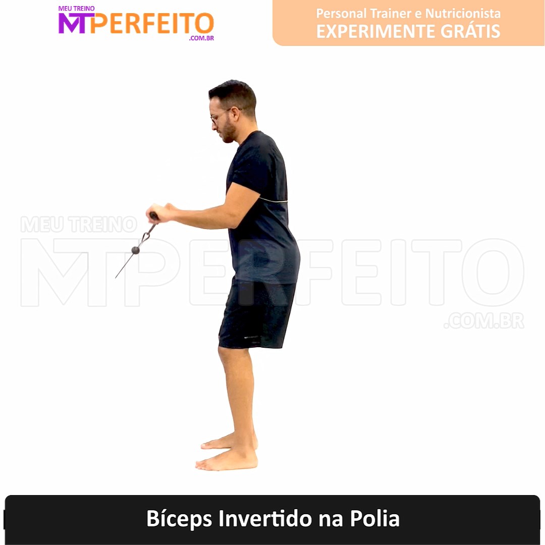 Bíceps Invertido na Polia