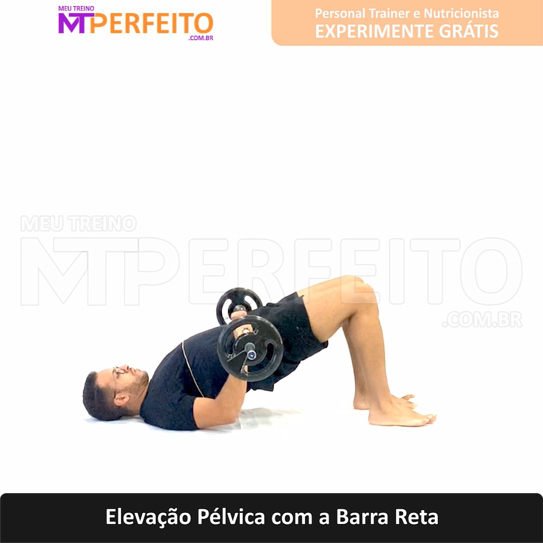 Elevação Pélvica com a Barra Reta