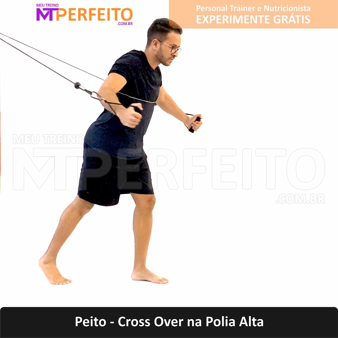 Peito – Cross Over na Polia Alta