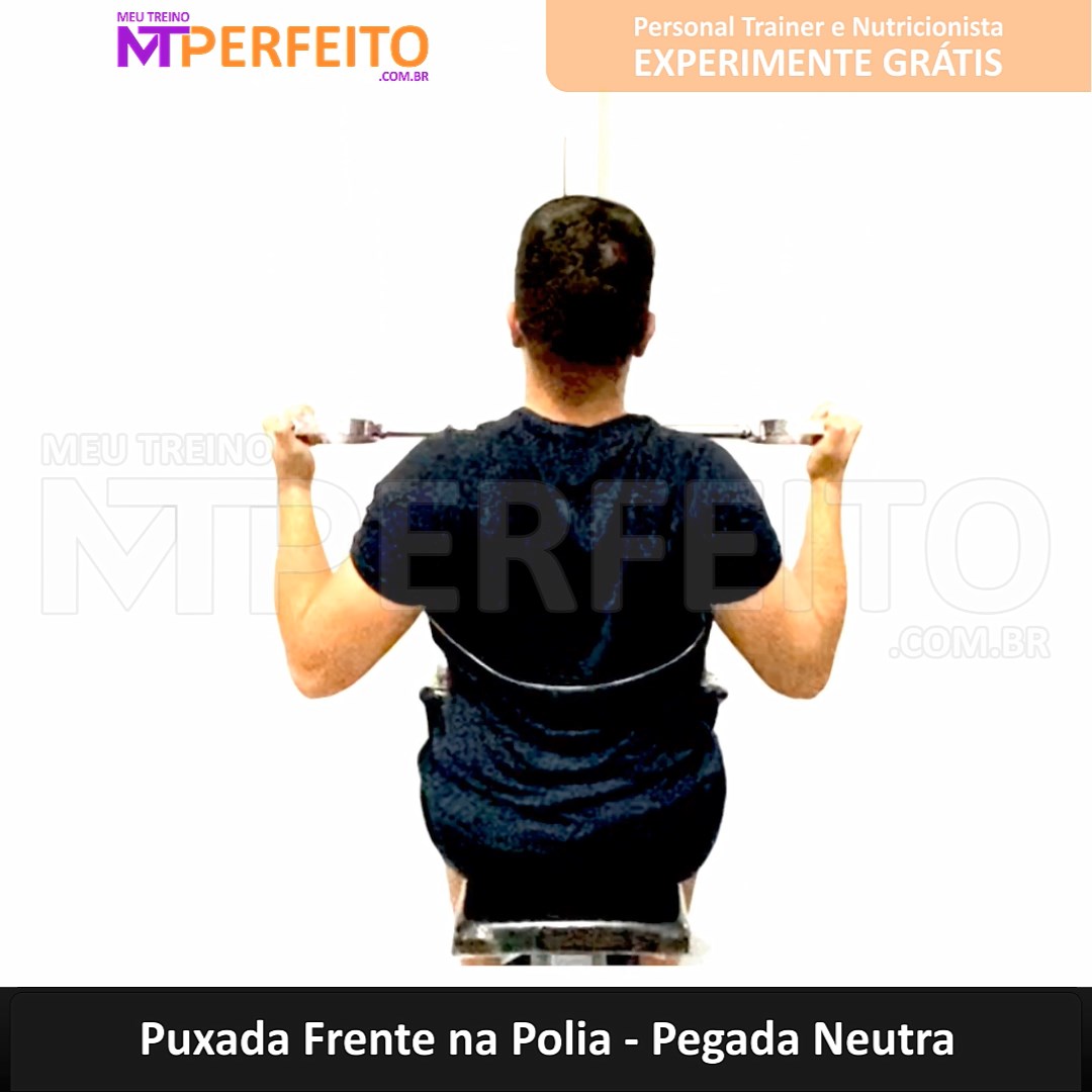 Puxada Frente na Polia – Pegada Neutra