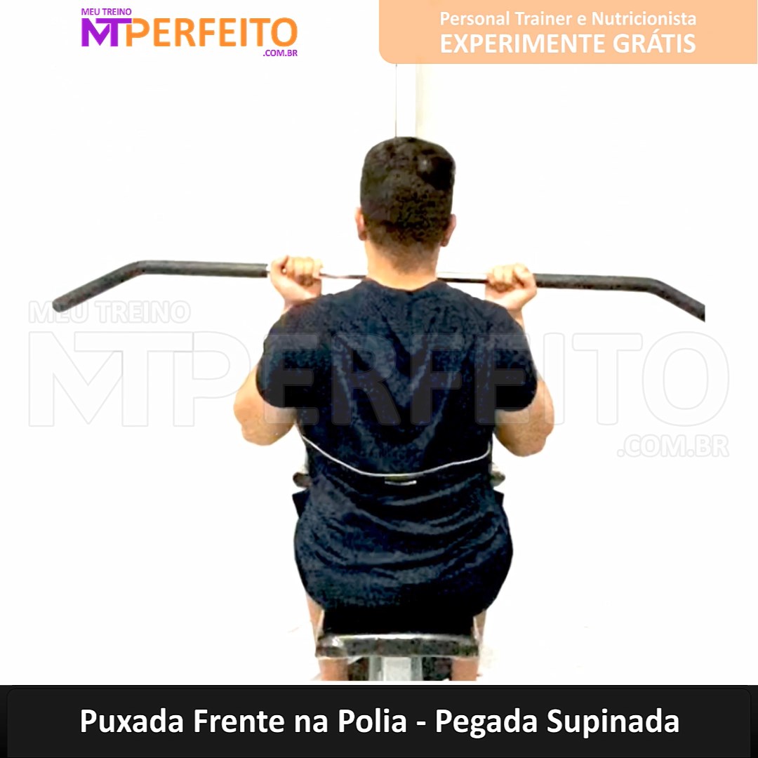 Puxada Frente na Polia – Pegada Supinada