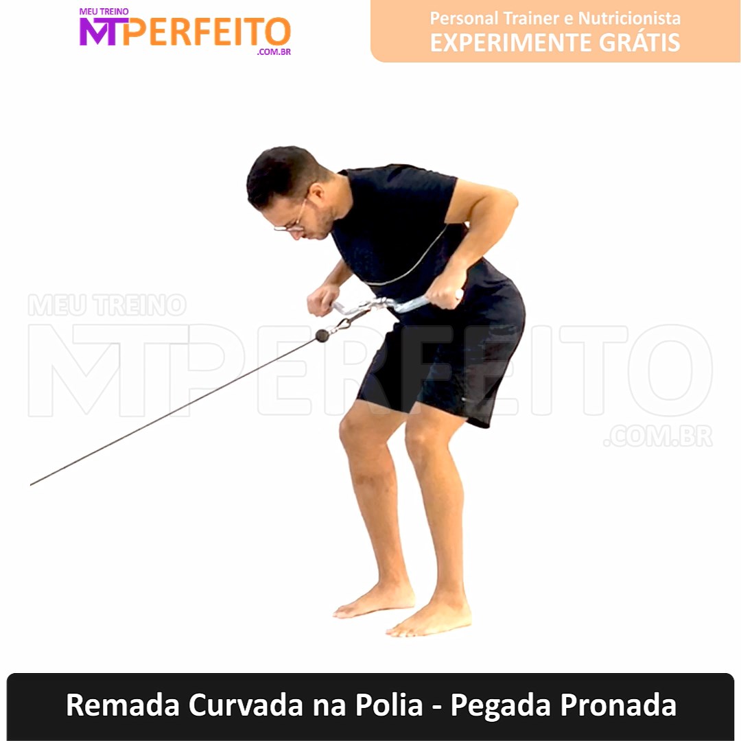 Remada Curvada na Polia – Pegada Pronada