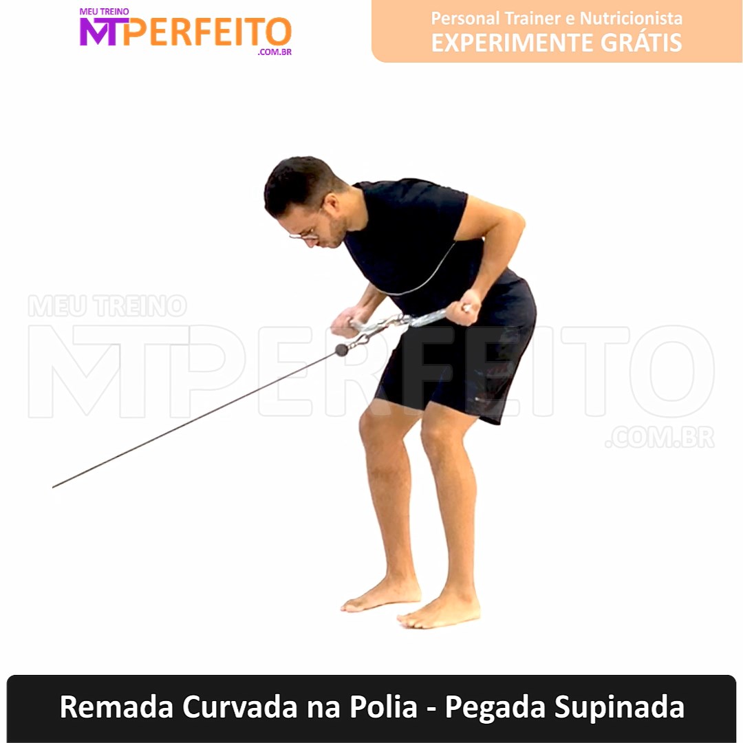 Remada Curvada na Polia – Pegada Supinada