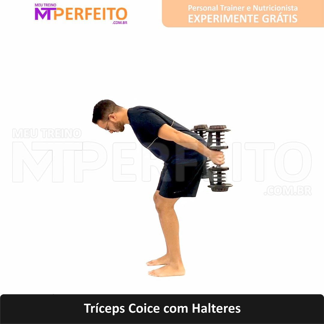 Tríceps Coice com Halteres