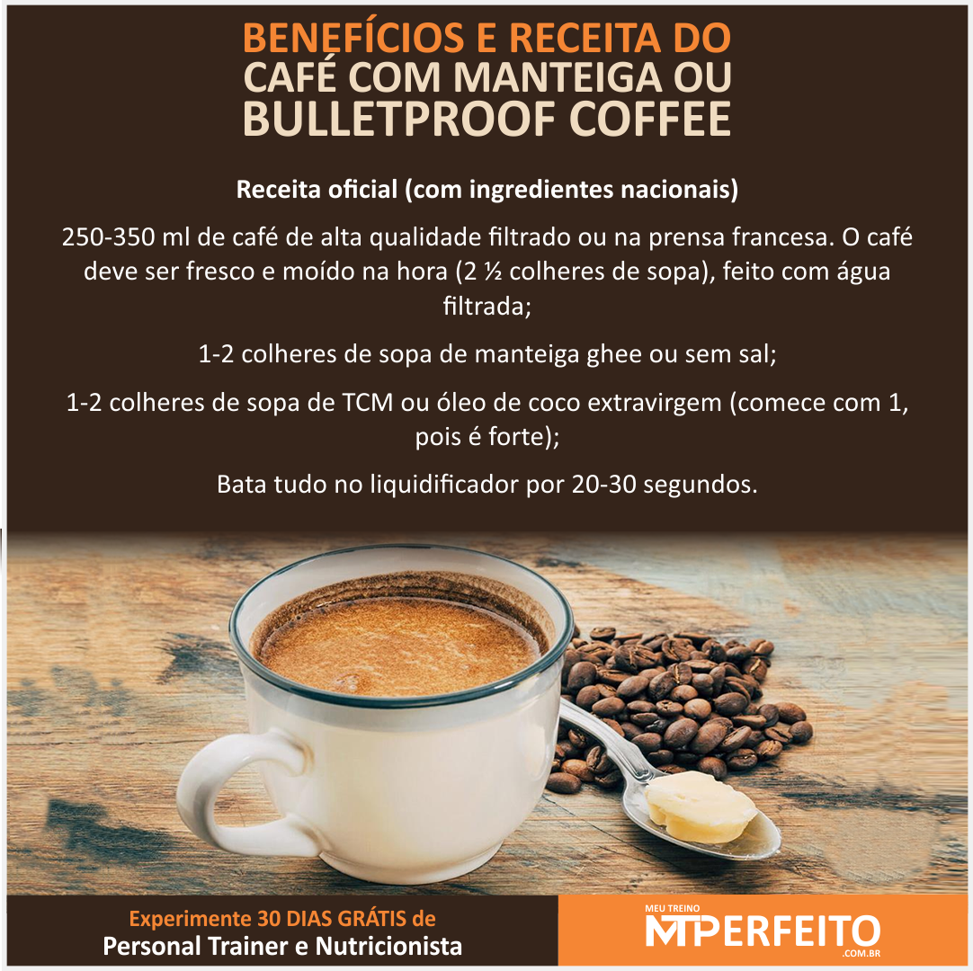 Benefícios e Receita do Café com Manteiga ou Bulletproof Coffee