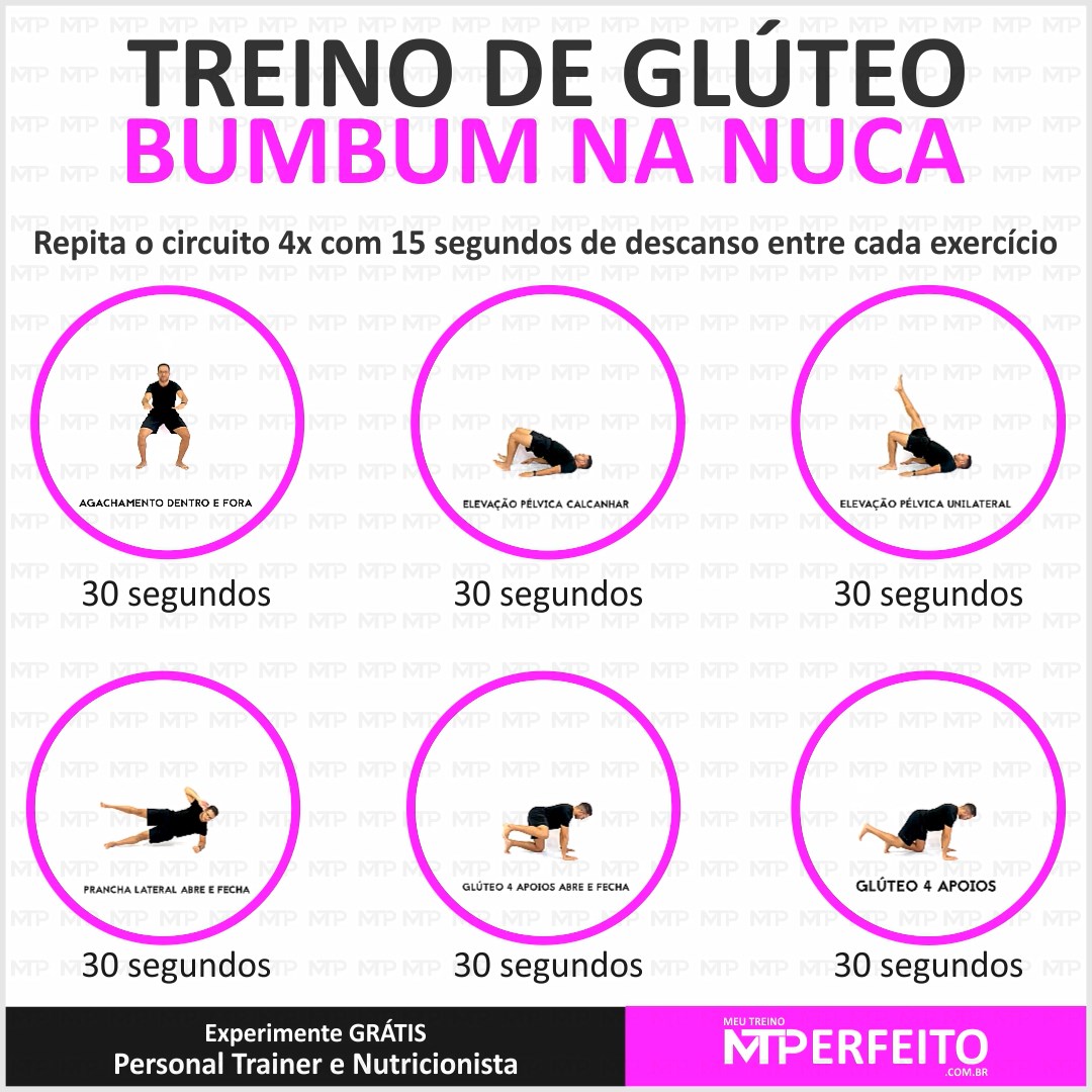 Treino de Glúteo – Bumbum na Nuca