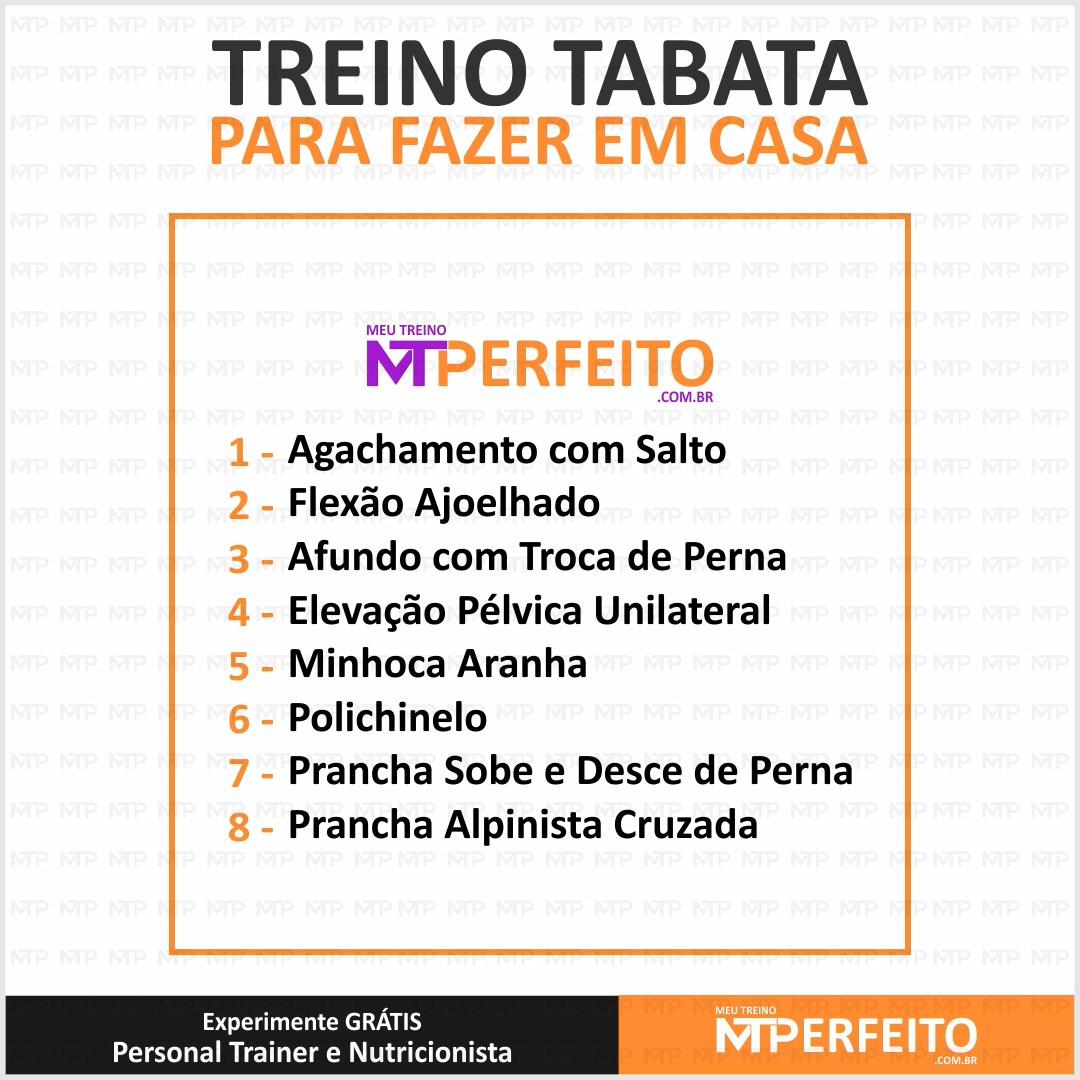 Treino Tabata para Fazer em Casa – 01