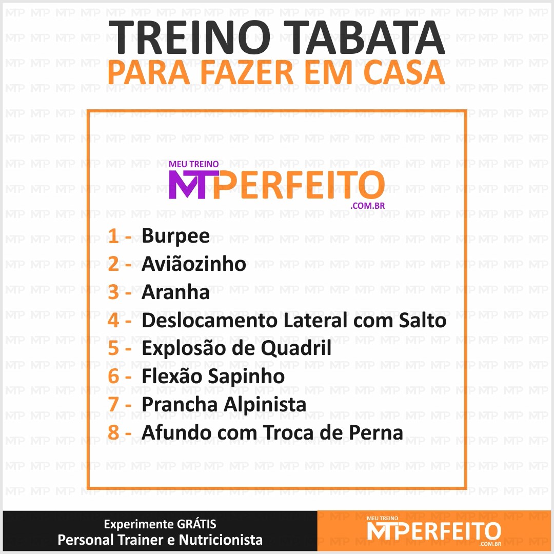 Treino Tabata para Fazer em Casa – 02