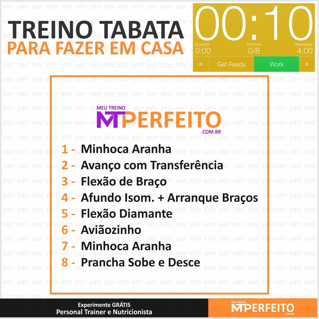 Treino Tabata para Fazer em Casa – 04