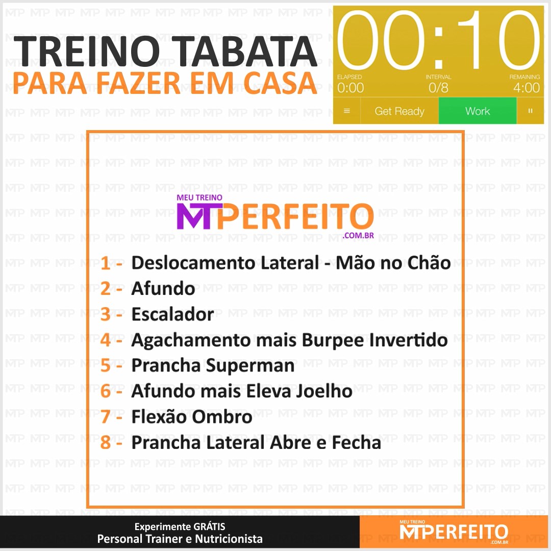 Treino Tabata para Fazer em Casa – 05