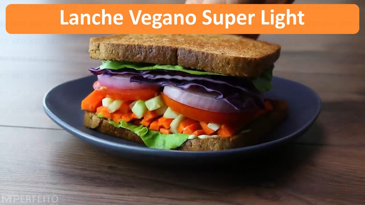 Receita Fit – Lanche Vegano Super Light