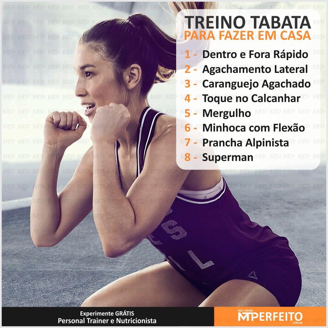 Treino Tabata para Fazer em Casa – 06