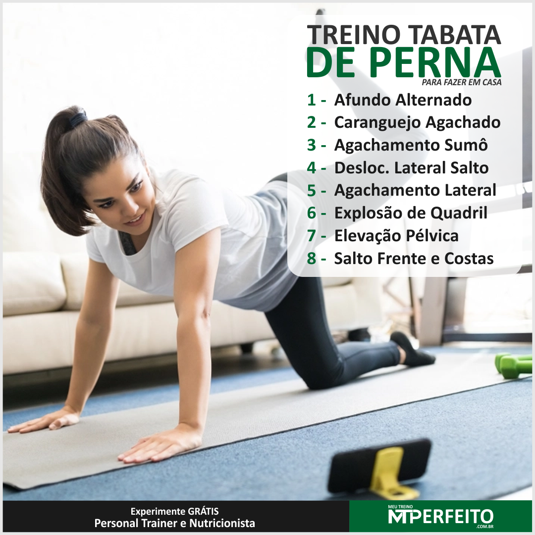 Treino Tabata de Perna para Fazer em Casa – 02