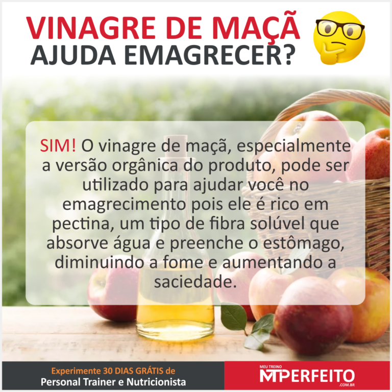 Vinagre de maçã para emagrecer. Será que funciona? - Meu Treino Perfeito
