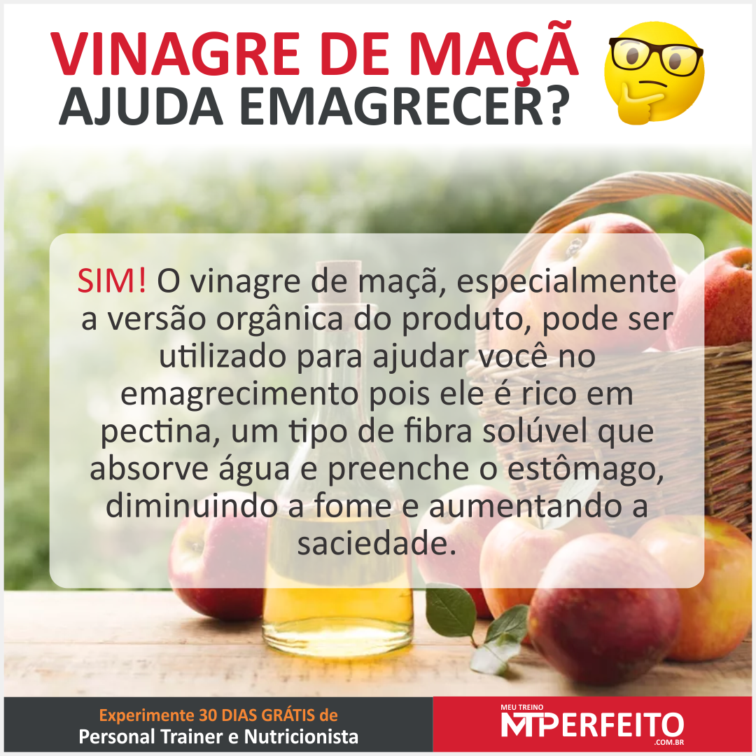 Vinagre de maçã para emagrecer. Será que funciona?