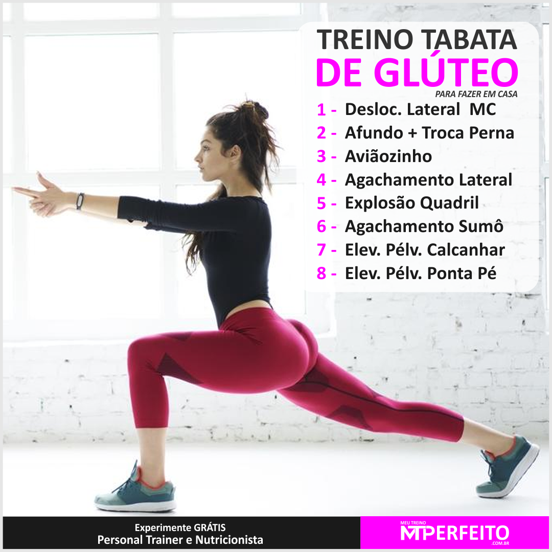 Treino Tabata de Glúteo – Bumbum na Nuca – 10