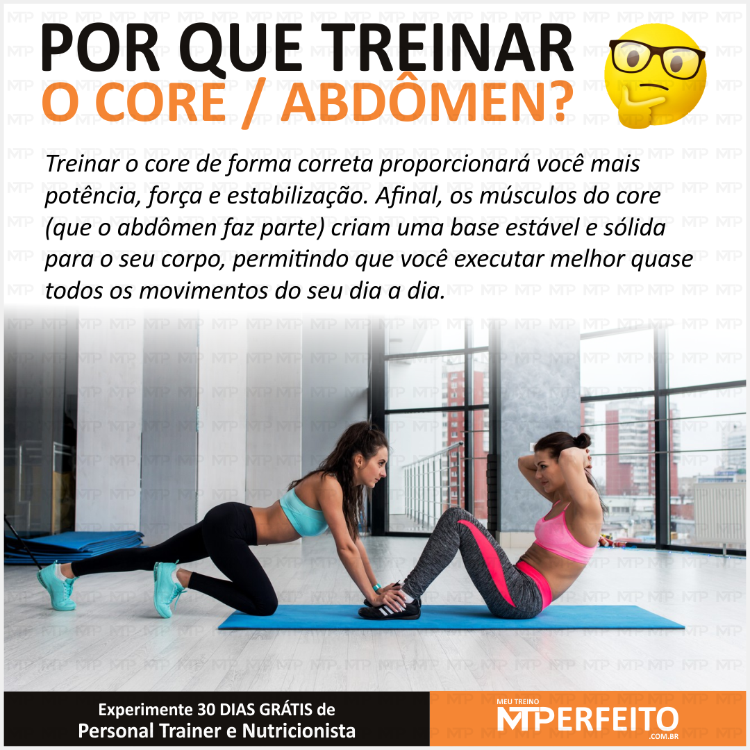 Por que treinar o Core e Abdômen?