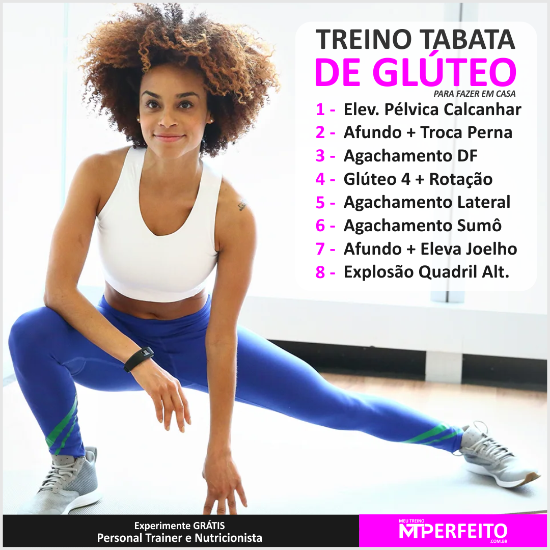 Tabata – Treino de Glúteo – Bumbum na Nuca – 13