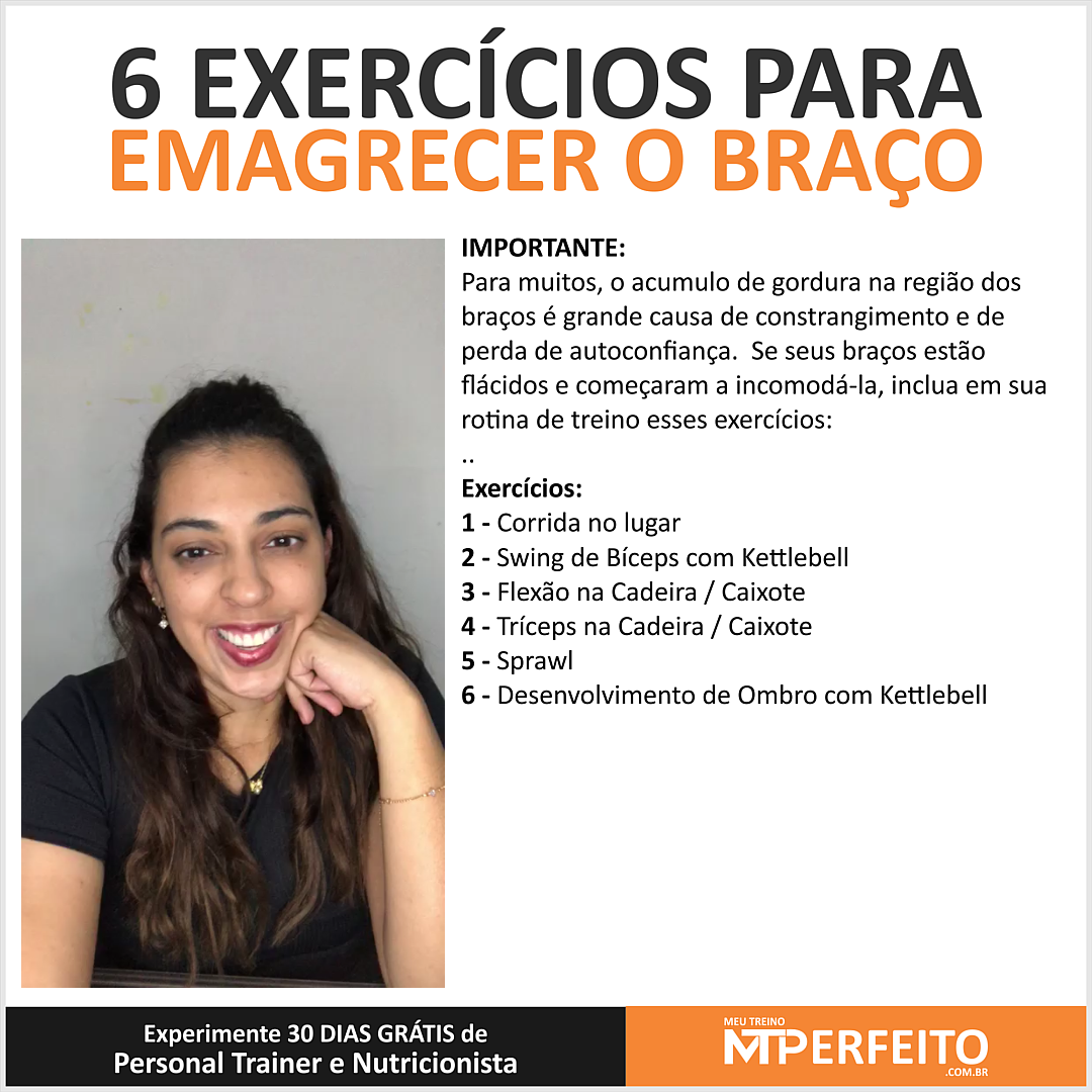 6 Exercícios para Emagrecer o Braço (comentado)