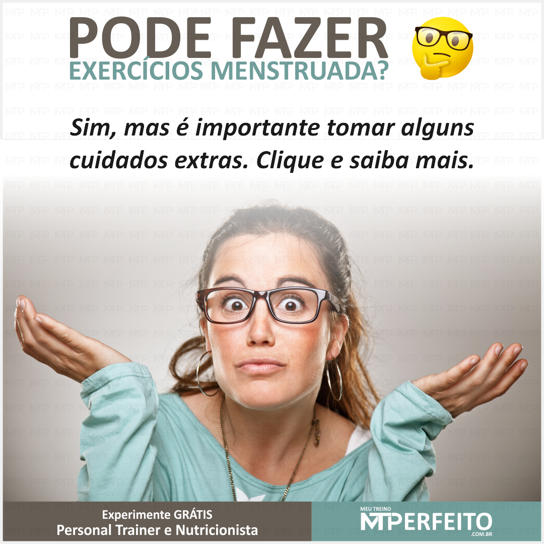 Pode fazer exercício menstruada? Sim!